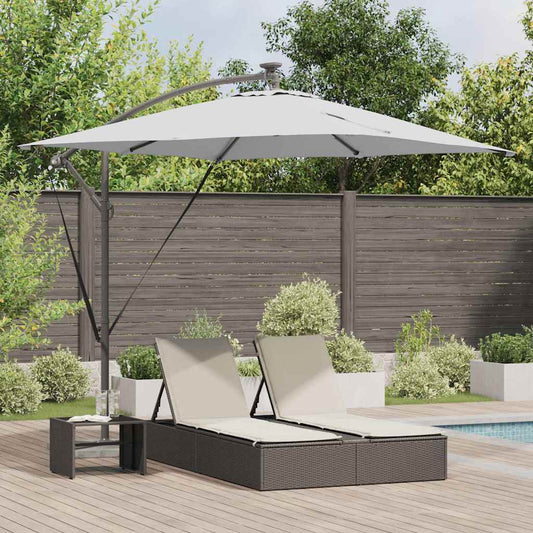 vidaXL Umbrella Sand 249 x 249 x 250 cm Polyester and Aluminium