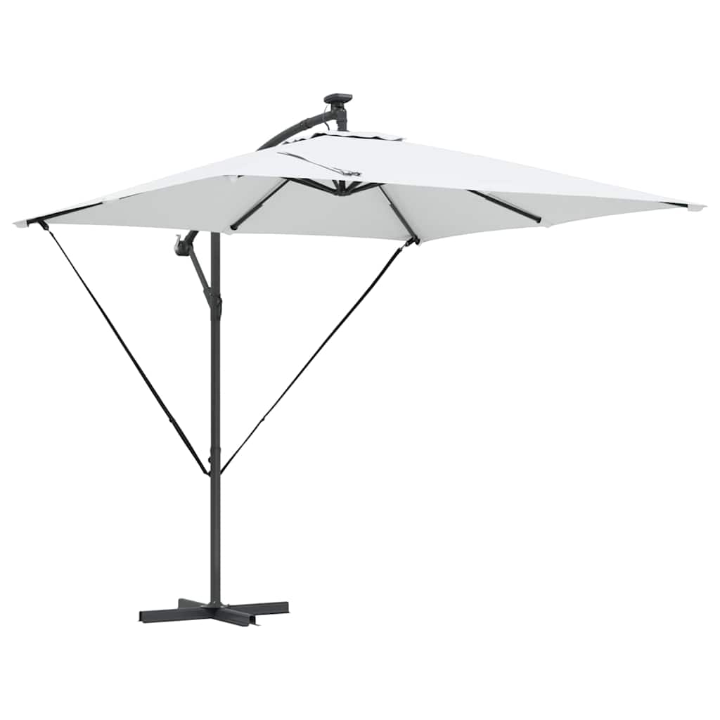 vidaXL Umbrella Sand 249 x 249 x 250 cm Polyester and Aluminium