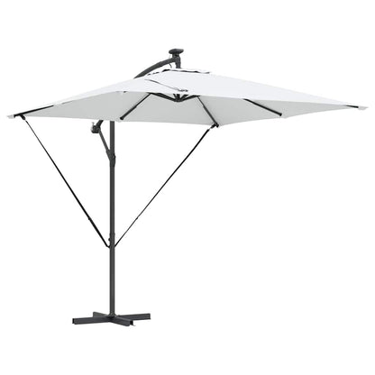 vidaXL Umbrella Sand 249 x 249 x 250 cm Polyester and Aluminium