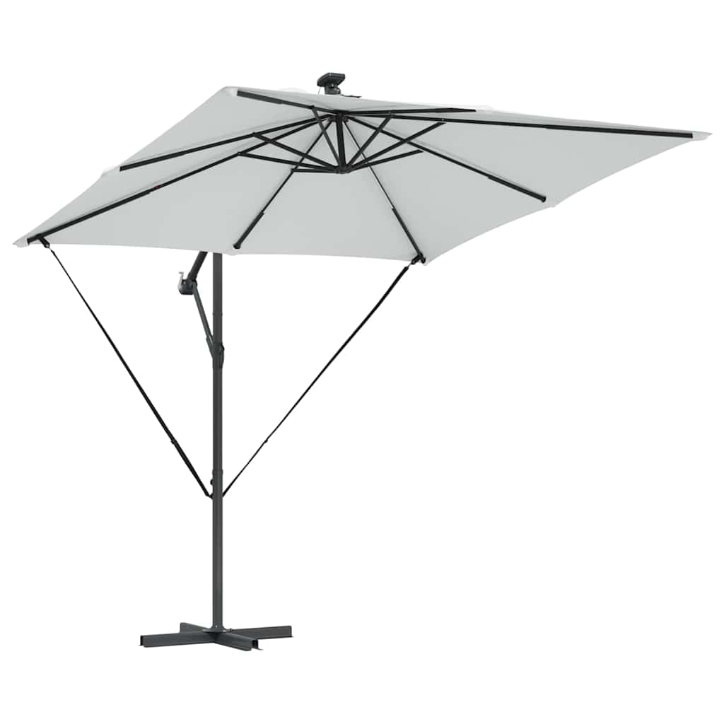 vidaXL Umbrella Sand 249 x 249 x 250 cm Polyester and Aluminium