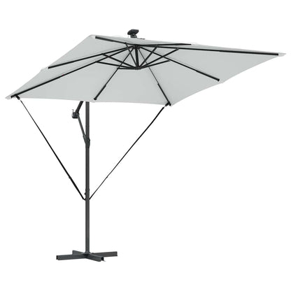 vidaXL Umbrella Sand 249 x 249 x 250 cm Polyester and Aluminium