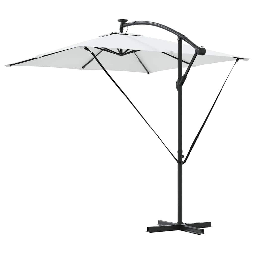 vidaXL Umbrella Sand 249 x 249 x 250 cm Polyester and Aluminium