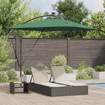 vidaXL Umbrella Green 249 x 249 x 250 cm Polyester and Aluminium