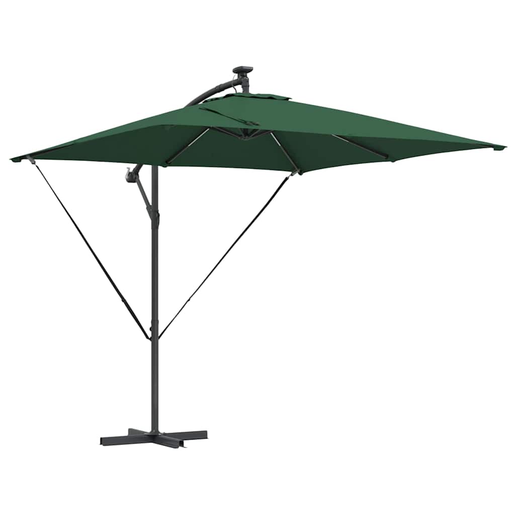 vidaXL Umbrella Green 249 x 249 x 250 cm Polyester and Aluminium