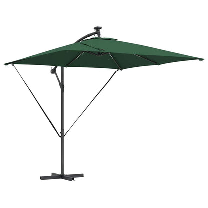 vidaXL Umbrella Green 249 x 249 x 250 cm Polyester and Aluminium