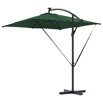 vidaXL Umbrella Green 249 x 249 x 250 cm Polyester and Aluminium