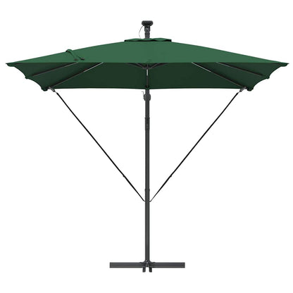 vidaXL Umbrella Green 249 x 249 x 250 cm Polyester and Aluminium