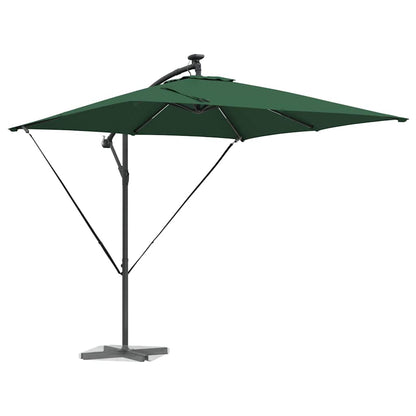 vidaXL Umbrella Green 249 x 249 x 250 cm Polyester and Aluminium