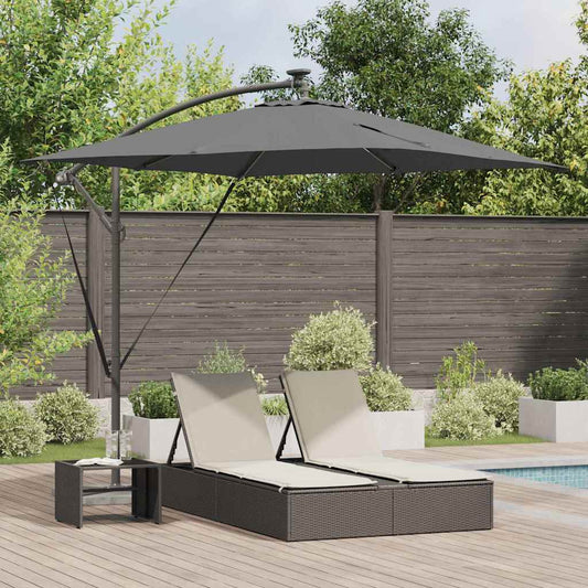 vidaXL Umbrella Anthracite 249 x 249 x 250 cm Polyester and Aluminium