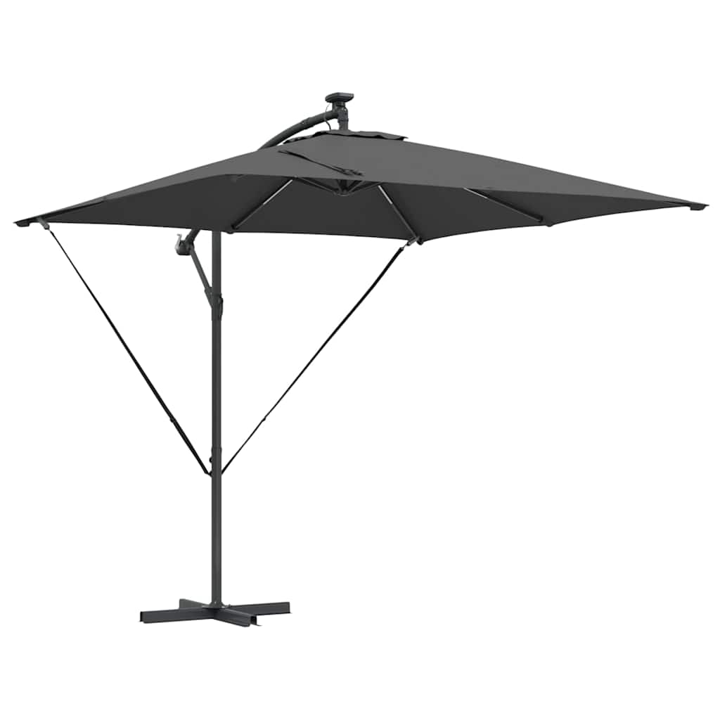 vidaXL Umbrella Anthracite 249 x 249 x 250 cm Polyester and Aluminium