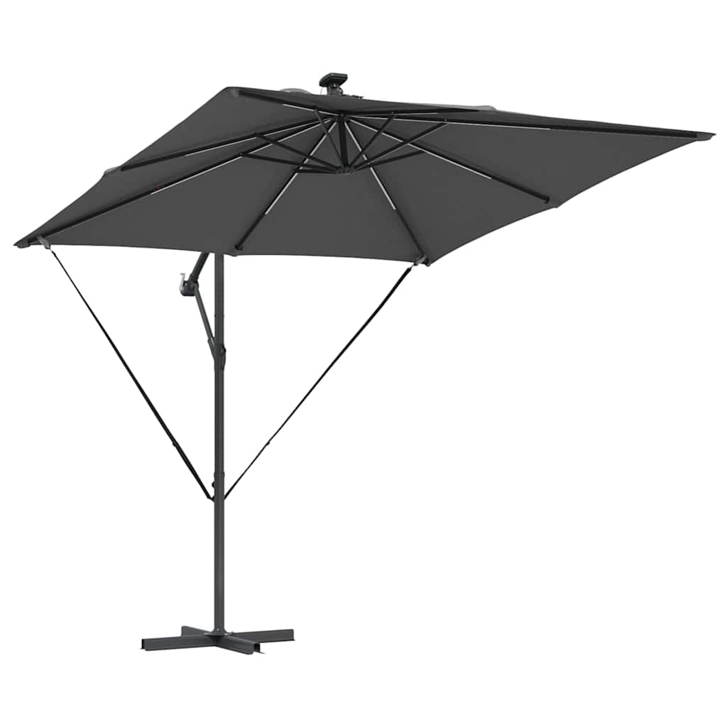 vidaXL Umbrella Anthracite 249 x 249 x 250 cm Polyester and Aluminium