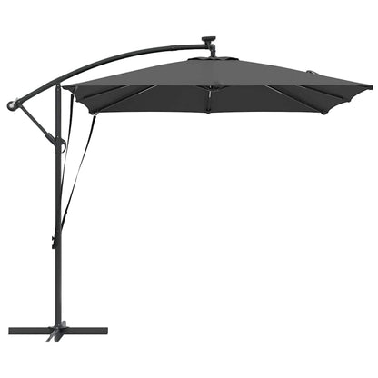 vidaXL Umbrella Anthracite 249 x 249 x 250 cm Polyester and Aluminium