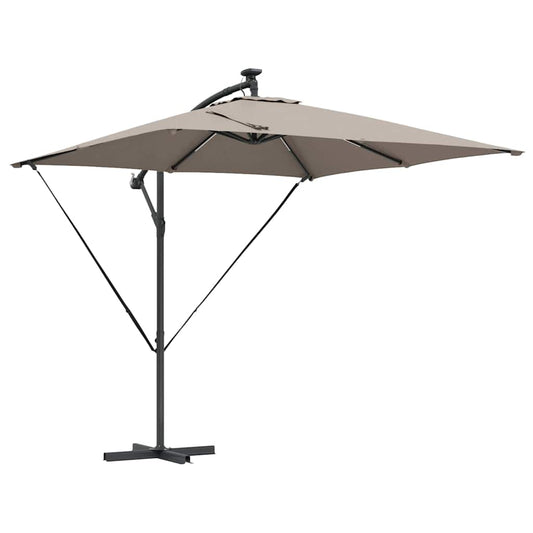 vidaXL Umbrella Taupe 249 x 249 x 250 cm Polyester and Aluminium