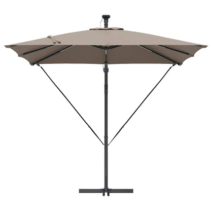 vidaXL Umbrella Taupe 249 x 249 x 250 cm Polyester and Aluminium
