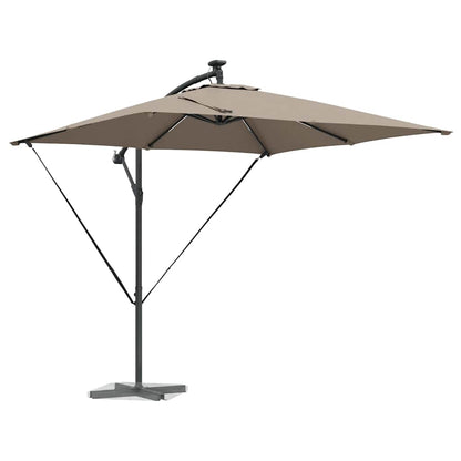 vidaXL Umbrella Taupe 249 x 249 x 250 cm Polyester and Aluminium