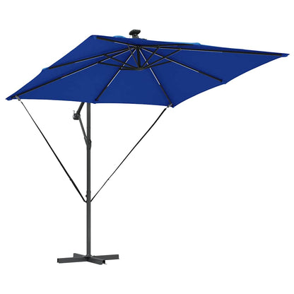 vidaXL Umbrella 249 x 249 x 250 cm Polyester and Aluminium Azurblau
