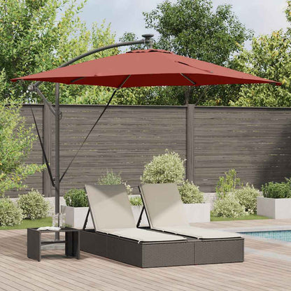vidaXL Umbrella Terracotta 249 x 249 x 250 cm Polyester and Aluminium