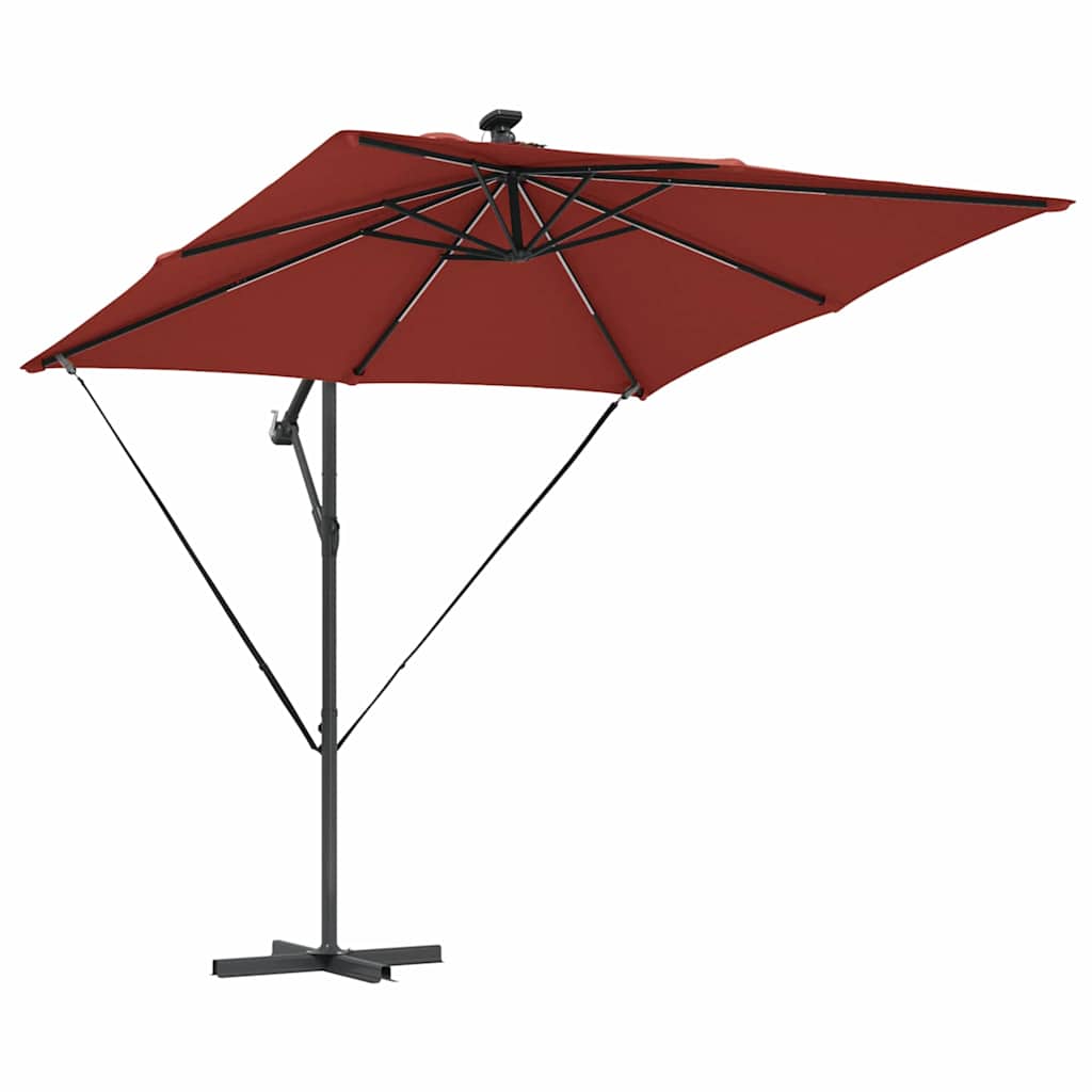vidaXL Umbrella Terracotta 249 x 249 x 250 cm Polyester and Aluminium