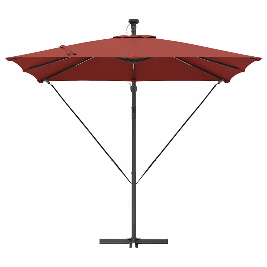 vidaXL Umbrella Terracotta 249 x 249 x 250 cm Polyester and Aluminium