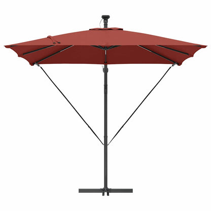 vidaXL Umbrella Terracotta 249 x 249 x 250 cm Polyester and Aluminium