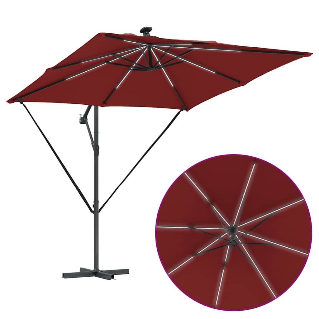 vidaXL Umbrella Terracotta 249 x 249 x 250 cm Polyester and Aluminium