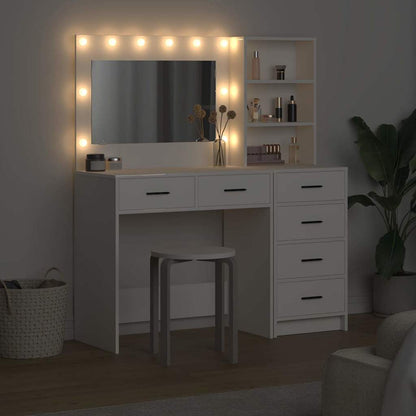 vidaXL Dressing Table 2 pcs White 78.5 x 41 x 135 cm Engineered Wood