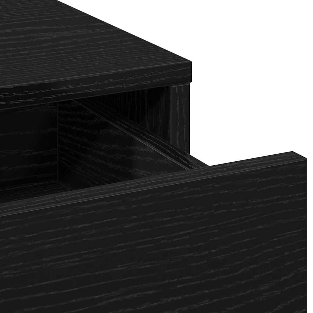 vidaXL Dressing Table Black 78.5 x 41 x 135 cm Engineered wood