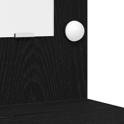 vidaXL Dressing Table Black 78.5 x 41 x 135 cm Engineered wood