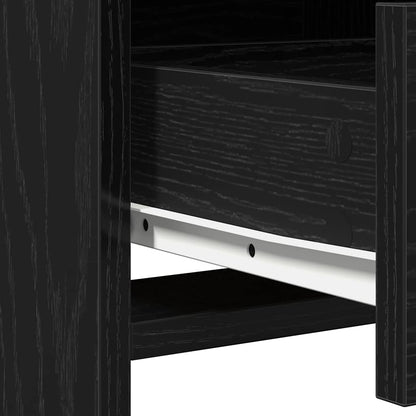 vidaXL Dressing Table Black 78.5 x 41 x 135 cm Engineered wood