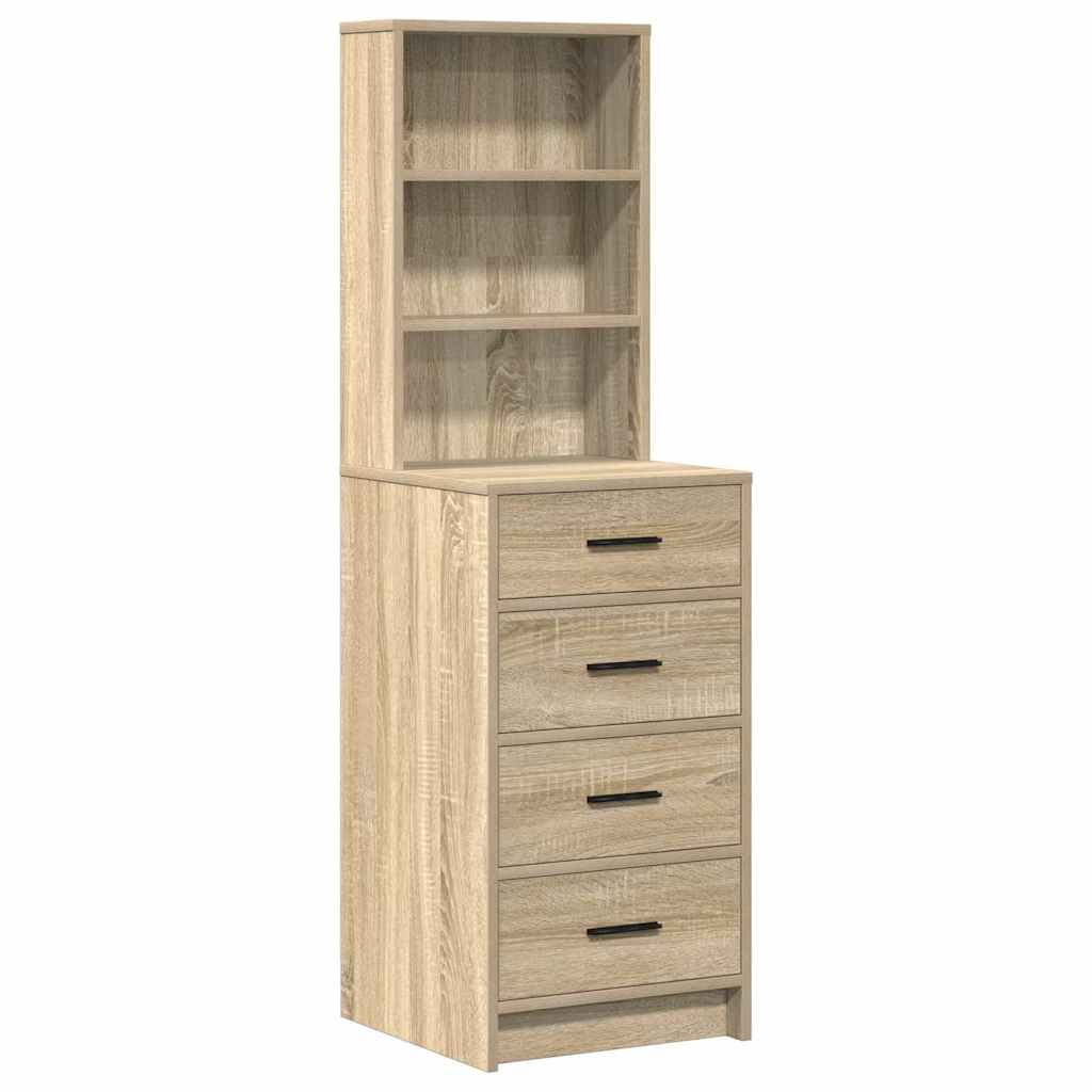 vidaXL Dressing Table Brown 78.5 x 41 x 135 cm Engineered wood