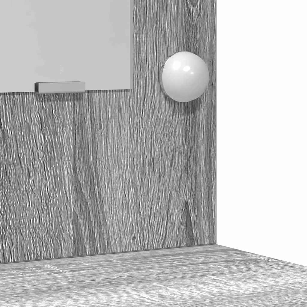 vidaXL Dressing Table 2 pcs Light Grey 78.5 x 41 x 135 cm