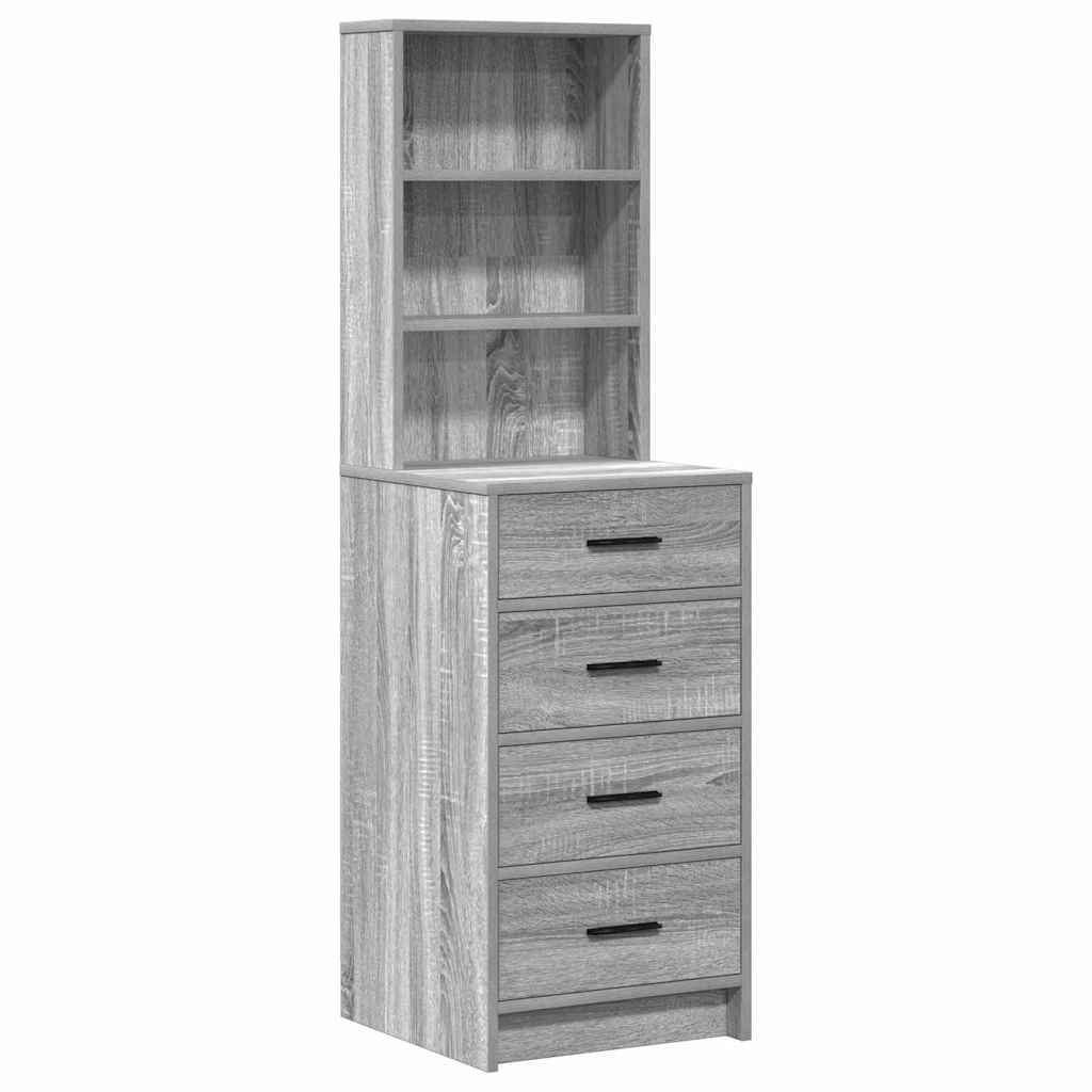 vidaXL Dressing Table 2 pcs Light Grey 78.5 x 41 x 135 cm