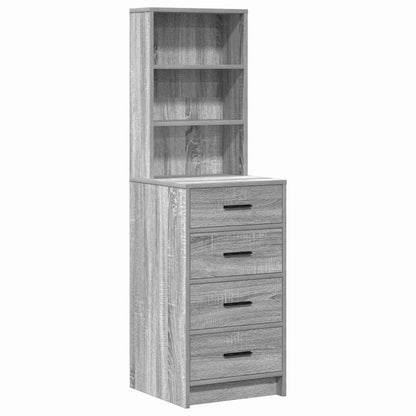 vidaXL Dressing Table 2 pcs Light Grey 78.5 x 41 x 135 cm