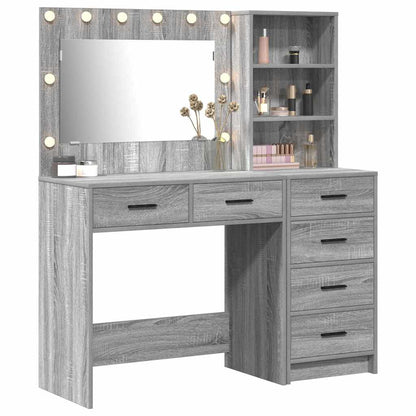 vidaXL Dressing Table 2 pcs Light Grey 78.5 x 41 x 135 cm