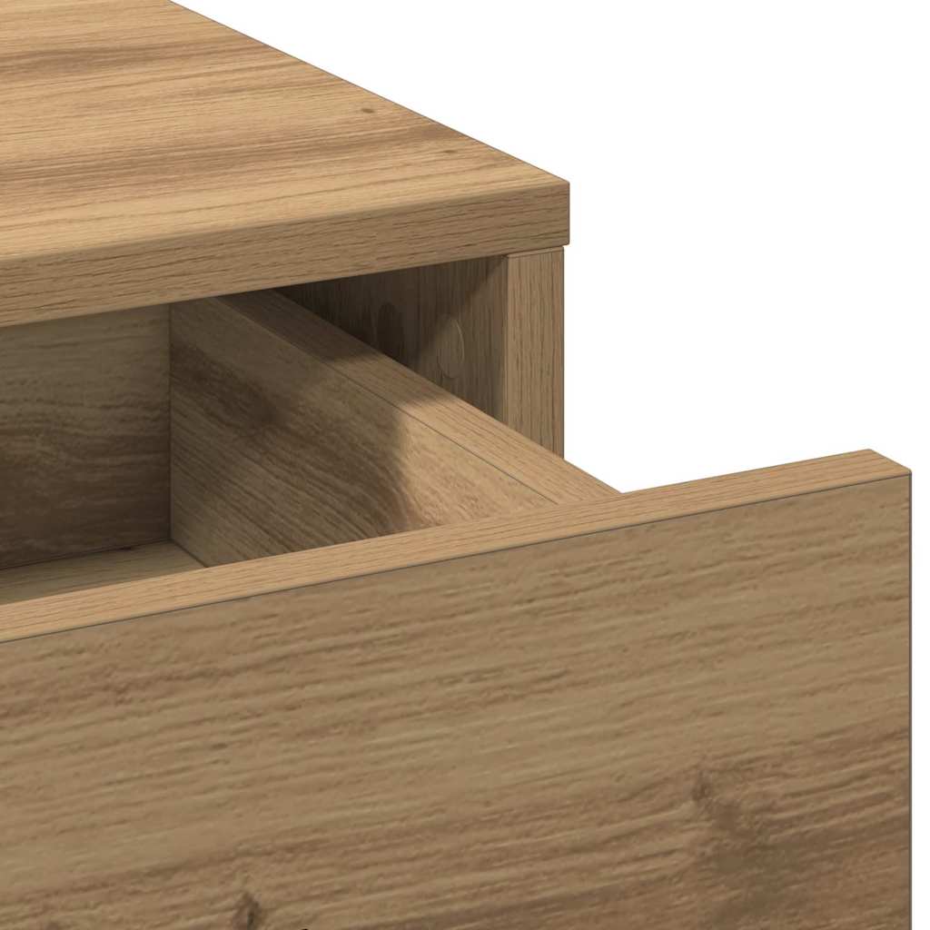 vidaXL Dressing Table 2 pcs Brown 78.5 x 41 x 135 cm Engineered Wood