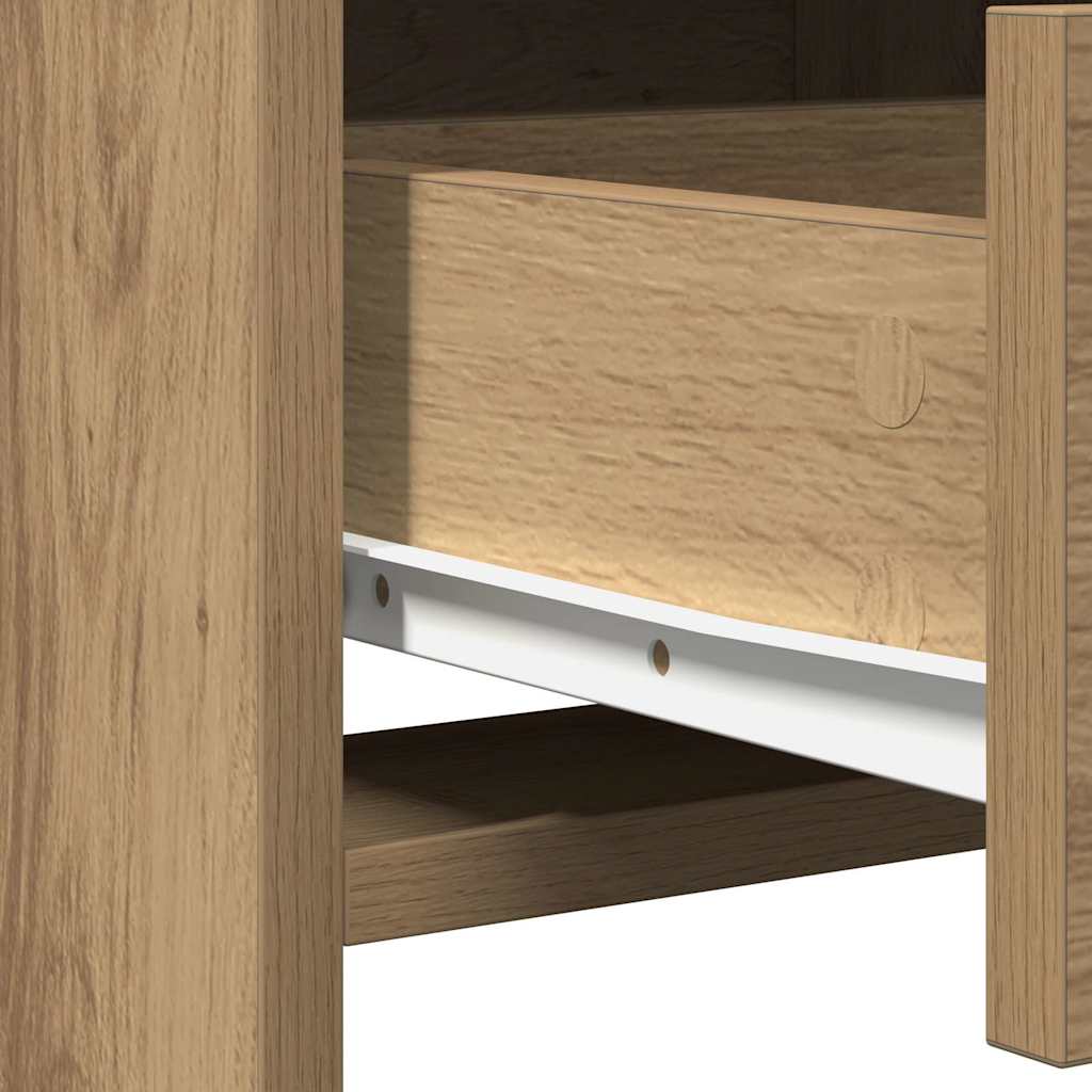 vidaXL Dressing Table 2 pcs Brown 78.5 x 41 x 135 cm Engineered Wood