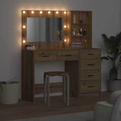 vidaXL Dressing Table 2 pcs Brown 78.5 x 41 x 135 cm Engineered Wood