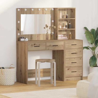 vidaXL Dressing Table 2 pcs Brown 78.5 x 41 x 135 cm Engineered Wood