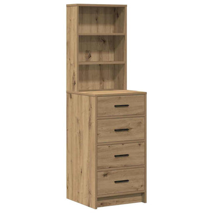 vidaXL Dressing Table 2 pcs Brown 78.5 x 41 x 135 cm Engineered Wood