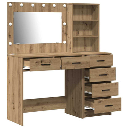 vidaXL Dressing Table 2 pcs Brown 78.5 x 41 x 135 cm Engineered Wood