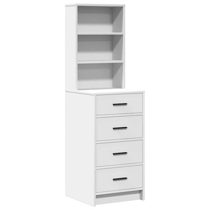 vidaXL Dressing Table 2 pcs White 50 x 41 x 135 cm Engineered Wood