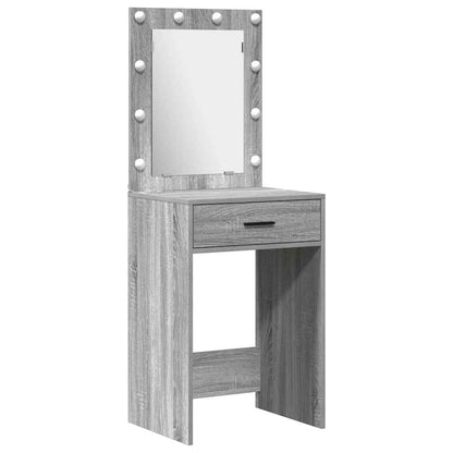vidaXL Dressing Table 2 pcs Grey 50 x 41 x 135 cm Engineered Wood