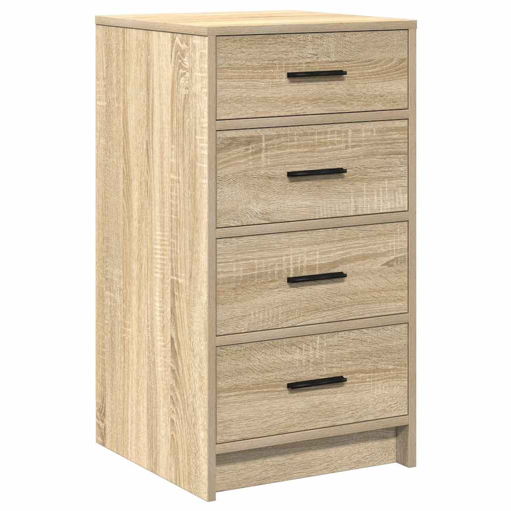 vidaXL Dressing Table with Drawer 3 pcs Sonoma Oak Engineered Wood