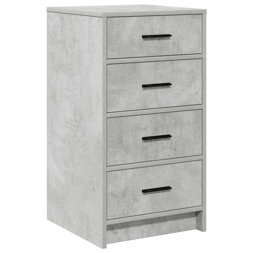 vidaXL Dressing Table 3 pcs Grey 40 x 41 x 135 cm Engineered Wood