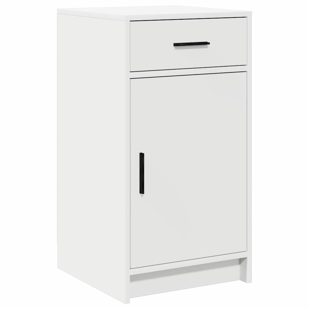 vidaXL Dressing Table with Mirror Lights 2 pcs White Engineered wood