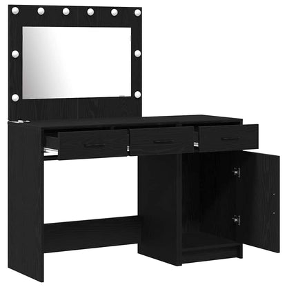 vidaXL Dressing Table 2 pcs Black 40 x 41 x 75 cm Engineered Wood