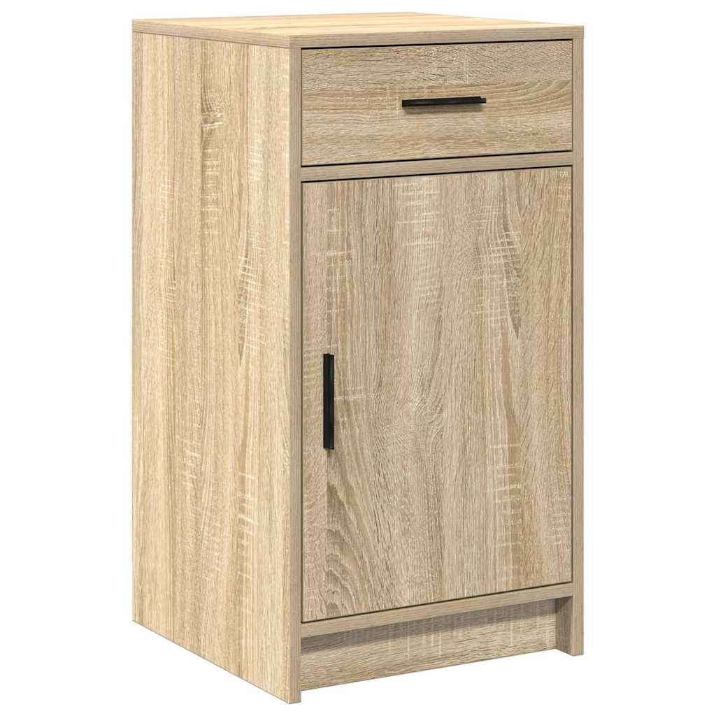 vidaXL Dressing Table with Mirror Lights 2 pcs Brown Engineered wood