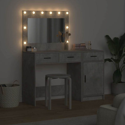 vidaXL Dressing Table 2 pcs Grey 40 x 41 x 75 cm Engineered Wood