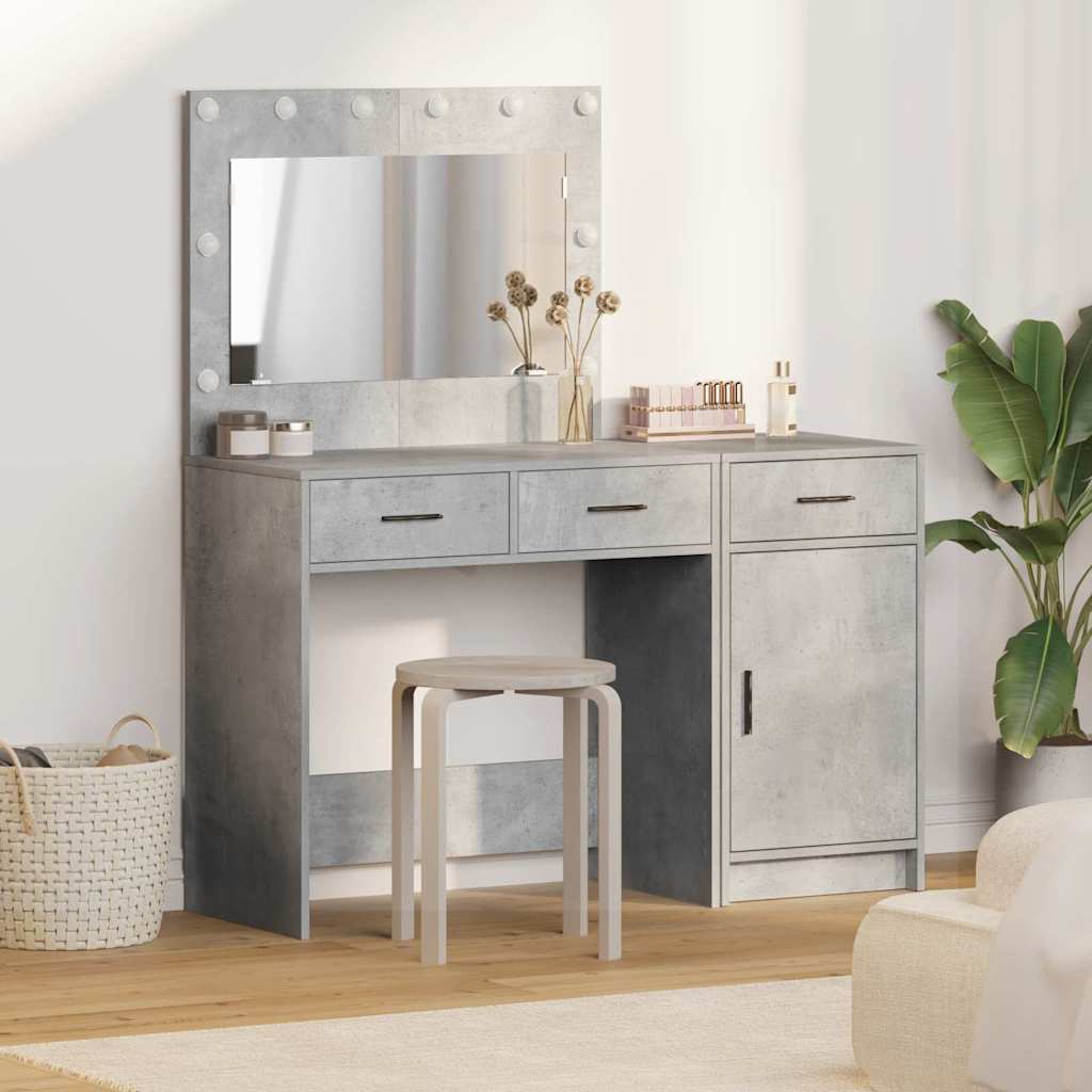 vidaXL Dressing Table 2 pcs Grey 40 x 41 x 75 cm Engineered Wood