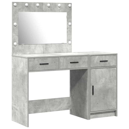 vidaXL Dressing Table 2 pcs Grey 40 x 41 x 75 cm Engineered Wood